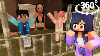 APHMAU saving friends in DARK LAIR  Minecraft 360° [upl. by Demahom866]