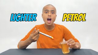 Gas Lighter VS Petrol 😱 Amazing Reaction🔥 [upl. by Teufert]