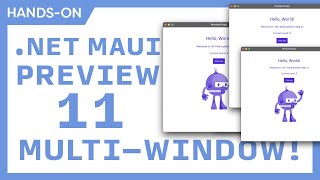 NET MAUI Preview 11  Multiwindow support new templates amp Fluent UI [upl. by Erot]