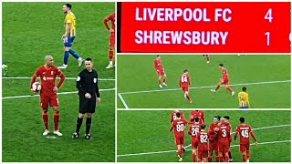 FABINHO SCORES TWO LIVERPOOL 41 SHREWSBURY TOWN FA CUP MATCH VLOG [upl. by Suirtemid]