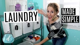 HOW TO LAUNDRY LIKE A BOSS 💙 Hacks amp Organization [upl. by Chrotoem]