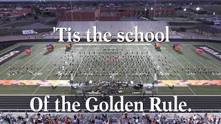 ALEDO BEARCAT REGIMENT SEP 29 2020 W SCHOOL SONG LYRICS [upl. by Eiroc]