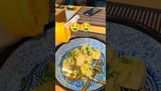 Momos with soup🤤🤤 nepali dumplings😍 ytshorts viralshorts food motivation [upl. by Liva]