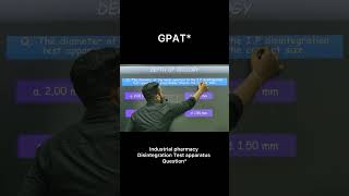 Disintegration test apparatus  Diameter of mesh aperture  Industrial pharmacy gpat [upl. by Alysia719]
