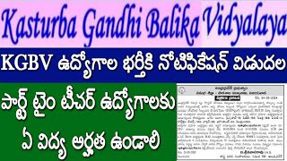 AP KGBV Jobs 2024 Part Time Teachers Educational Qualifications KGBV Recruitment 2024 [upl. by Lilly844]