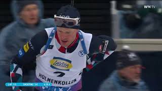 Biathlon World Cup February 2024  Holmenkollen  Mass Start Men Norwegian commentary [upl. by Sue]