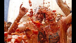 Tomatina in Buñol [upl. by Ecilayram]