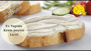 🧀 KREM PEYNİR YAPIMI  Krem peynir nasıl yapılır Evde Krem Peynir yapımı 💯 gerçek tarif [upl. by Yznel]