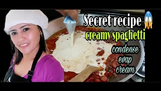 CREAMY SPAGHETTI my secret recipe By Melfe [upl. by Kai499]