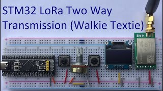 56 Ebyte LORA with STM32 to sendreceive text [upl. by Niltag]