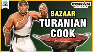 Turanian Cook Set Turanian Cook Outfit Stove amp Emote  Bazaar Showcase  Conan Exiles [upl. by Marita]