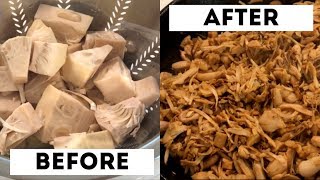 How to make Jackfruit ACTUALLY taste good How to get rid of the acidic flavor [upl. by Winchell]