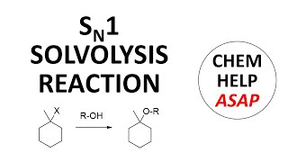 SN1 solvolysis reactions [upl. by Audrey93]