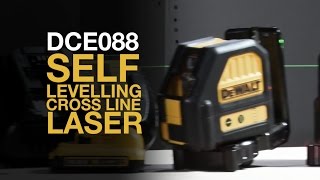 DCE088 108V Self Levelling Cross Line Laser From DEWALT [upl. by Ardnoik]