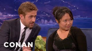 Ryan Gosling Drafts An Interview Buddy From The Audience  CONAN on TBS [upl. by Milman]