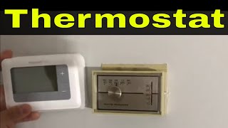 How To Replace An Analog Thermostat With A Digital OneTutorial [upl. by Salkin648]