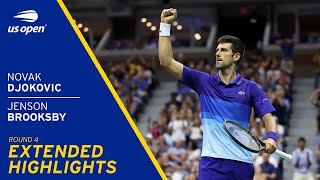 Novak Djokovic vs Jenson Brooksby Extended Highlights  2021 US Open Round 4 [upl. by Thea]