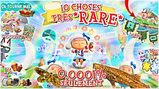 10 CHOSES TRÈS RARE DANS ANIMAL CROSSING NEW HORIZONS 1100 [upl. by Iow]