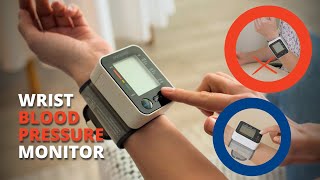 How to use a wrist blood pressure monitor by Paramed Video instruction [upl. by Deny]