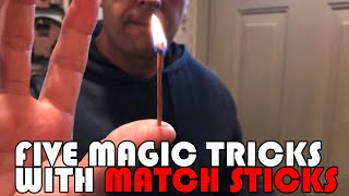 5 EASY Tricks with Match Sticks [upl. by Myers]