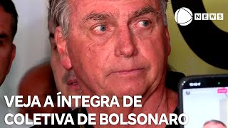 Veja a íntegra de coletiva de Jair Bolsonaro sobre indiciamento pela PF [upl. by Merridie]