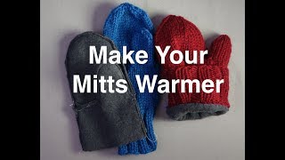 How to Line Mittens with Fleece [upl. by Imak]