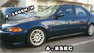 Honda Civic EG9 16 VTi 0100kmh Acceleration [upl. by Canon497]