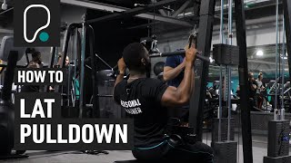 How To Do A Lat Pulldown [upl. by Tyler]