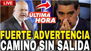 ¡ULTIMA HORA 🔴FISCAL DE LA CORTE PENAL INTERNACIONAL LANZA FUERTE ADVERTENCIA AL RÉGIMEN DE MADURO [upl. by Analem]