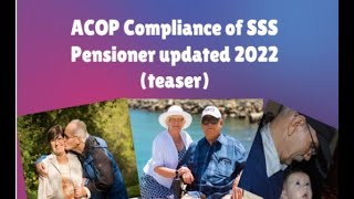 ACOP Compliance of SSS Pensioner 2022 teaser  Bryllez Channel [upl. by Pineda]