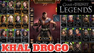 BEST GEAR FOR KHAL DROGO  GAME OF THRONES LEGENDS [upl. by Simson]