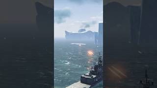 🎯REVIEW OF RAILGUN CANNON ON THE ICEBERG IN MODERN WARSHIP shortvideo [upl. by Nador523]