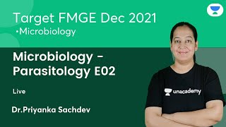 Microbiology  Parasitology E02  FMGE Dec21  Lets crack NEET PG  DrPriyanka Sachdev [upl. by Hartzke]