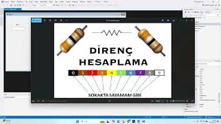 C İLE DİRENÇ HESAPLAMA PROGRAMI [upl. by Cole]