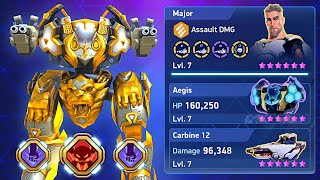 Aegis with Carbine 12  Max LVL  Mech Arena [upl. by Leksehcey]