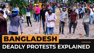 Bangladesh’s deadly protests explained  Al Jazeera Newsfeed [upl. by Howey]