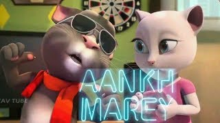 SIMMBA Aankh Marey  Ranveer Singh Sara Ali Khan  Talking Tom Version [upl. by Kinata]