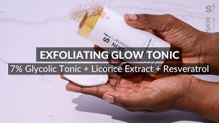 Exfoliating Toner with Glycolic Acid Licorice Extract amp Resveratrol SKIN functional [upl. by Leund]