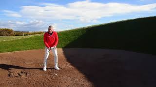 How to play Carnoustie Getting out of a pot bunker [upl. by Artamas]