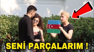 AZERBAYCAN BAYRAĞI YAKMAK SOSYAL DENEY [upl. by Keeton]