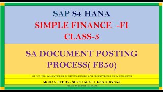 SA DOCUMENT POSTING SAP S4 HANA 8074156411 [upl. by Doughty737]