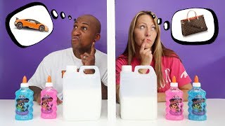 TWIN TELEPATHY SLIME CHALLENGE Parents Edition [upl. by Vacla]