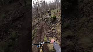 Fun section of mtb trail at Comrie Croft mtb downhill dh cycling bike pov shorts [upl. by Fricke445]