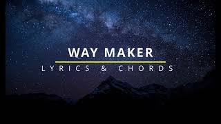 WAY MAKER Lyrics amp Chords  Leeland Sinach [upl. by Petulia]