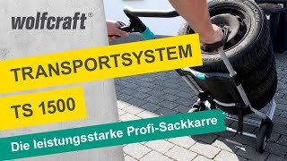 Transportsystem TS 1500 Die leistungsstarke ProfiSackkarre  wolfcraft [upl. by Odarnoc]