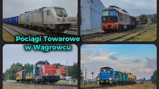 Pociągi Towarowe w Wągrowcu [upl. by Ahsekram]