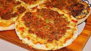 Pide Lahmacun  Ahmet Kocht  türkisch kochen  100000 Abonnenten Special [upl. by Mortimer826]