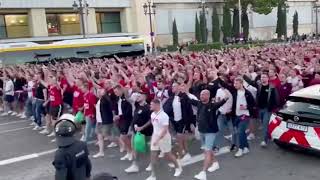 Bayern München corteo in Barcelona 23102024 [upl. by Jacklin]