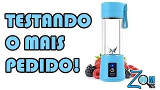 TESTANDO A UTILIDADE MAIS PEDIDA  MINI LIQUIDIFICADOR PORTÁTIL [upl. by Nitnert]