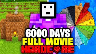 I Survived 6000 Days in Minecraft Hardcore FULL MINECRAFT MOVIE [upl. by Inalaehak]